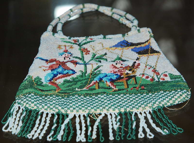 Сумочка бисерная Первая половина XIX века бисер вышивка