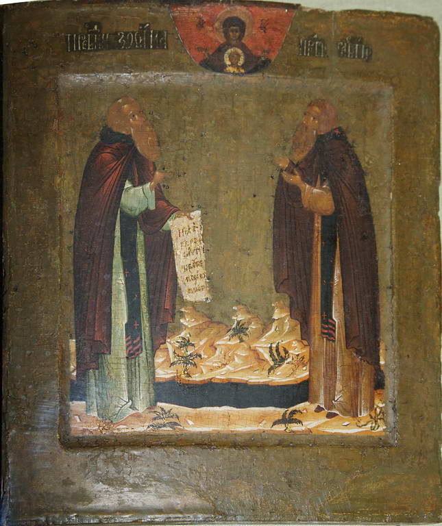 Икона Святые Зосима и Савватий Соловецкие