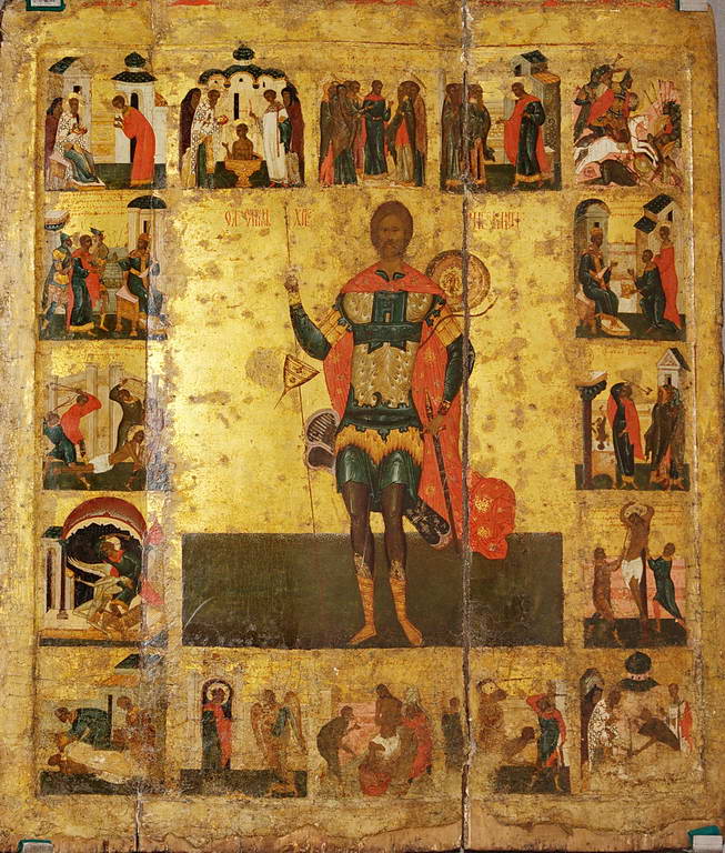 Икона Великомученик Никита с житием