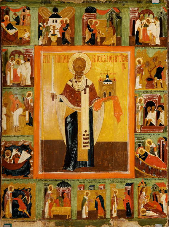 Икона Святитель Николай Можайский, с житием