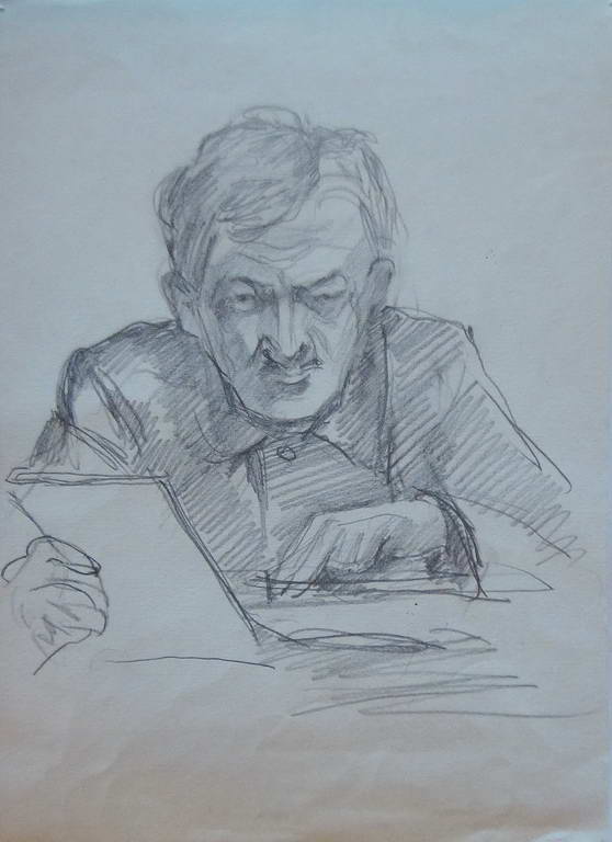 Письмо. Рисунок И. Н. Потехина  карандаш, бумага.