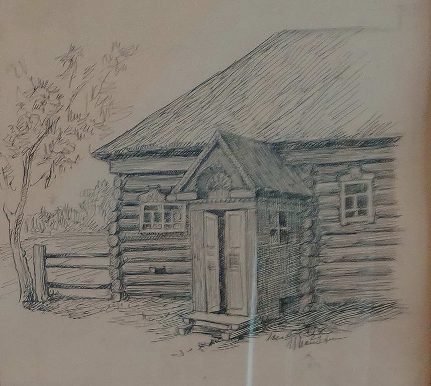Крыльцо с резным украшением деревня Харитоново 1850-1860 г.