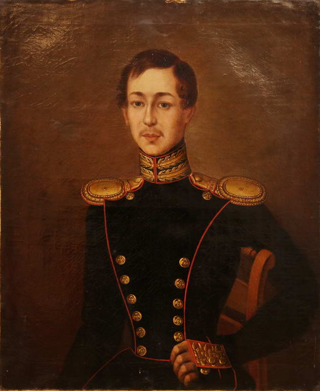 Портрет гвардии артиллериста С. А. Черемисинова. XIX век. 